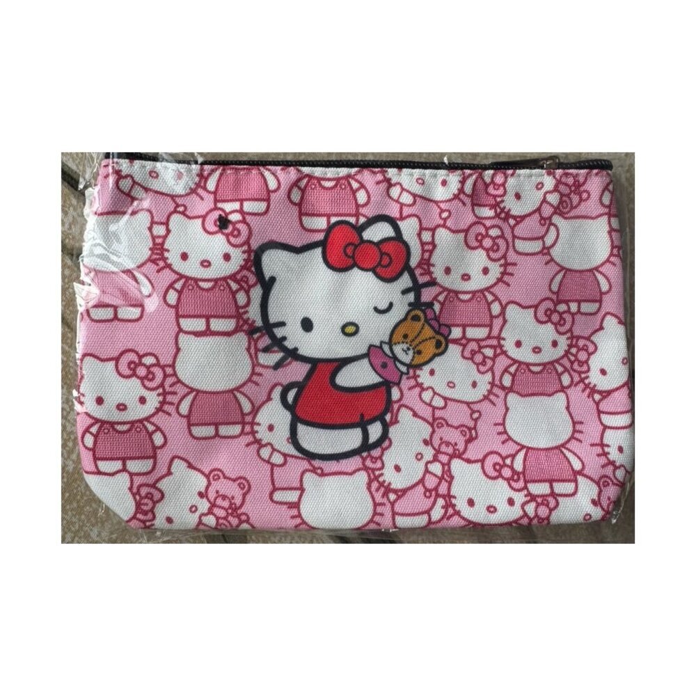 Hello Kitty Pink Cosmetic Zipper Pouch